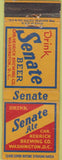 Matchbook Cover - Senate Beer Washington DC