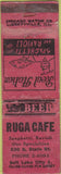 Matchbook Cover - Ruga Cafe Salt Lake City UT WORN