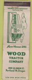 Matchbook Cover - Wood Tractor Co Portland OR WEAR