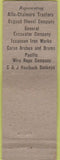 Matchbook Cover - Wood Tractor Co Portland OR WEAR