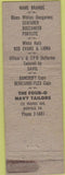 Matchbook Cover - Four O Navy Tailors Norfolk VA WEAR