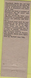 Matchbook Cover - George Bartlett Commissioner Blanchard ME