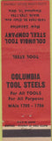 Matchbook Cover - Columbia Tool Steel Co Cleveland OH