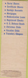Matchbook Cover - Workingmens Bank Boston MA