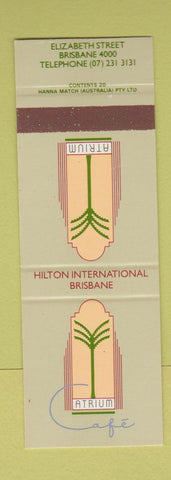 Matchbook Cover - Atrium Cafe Brisbane Australia SAMPLE