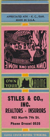 Matchbook Cover - Stiles Realtor Insurance Kansas City?