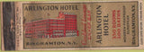 Matchbook Cover - Arlington Hotel Binghamton NY WEAR