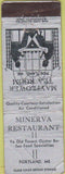Matchbook Cover - Minerva Restaurant Portland ME CREASES
