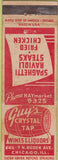 Matchbook Cover - Guy's Crystal Tap Chicago IL POOR