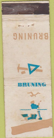 Matchbook Cover - Bruning drafting tools?