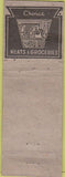Matchbook Cover - Post Creek Store St Ignatius MT pinup WORN