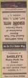 Matchbook Cover - Osborne Hotel Auburn NY Ice Cream 1938