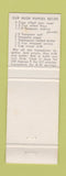 Matchbook Cover - The Deck Restaurant Brunswick GA
