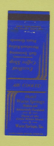 Matchbook Cover - Hotel Wam Springs GA