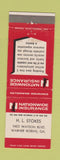 Matchbook Cover - Nationwide Insurance HL Stokes Warner Robins GA