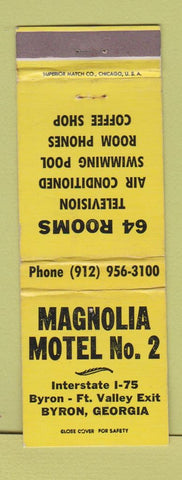 Matchbook Cover - Magnolia Motel Byron GA