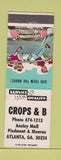 Matchbook Cover - Crops & B Atlanta GA