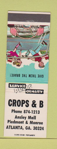 Matchbook Cover - Crops & B Atlanta GA