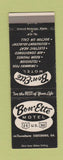 Matchbook Cover - Bon Ette Motel Statesboro GA