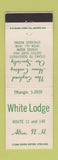 Matchbook Cover - White Lodge Alton NH