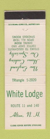 Matchbook Cover - White Lodge Alton NH