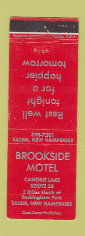Matchbook Cover - Brookside Motel  Salem NH