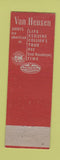 Matchbook Cover - Van Heusen Men's Clothes Sturgis Clothing Hampton NH
