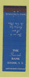 Matchbook Cover - Suncook Bank NH