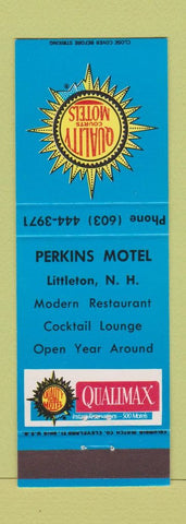 Matchbook Cover - Quality Motels Perkins Motel Littleton NH