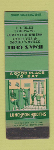 Matchbook Cover - Irma's Grill Exeter NH