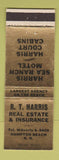 Matchbook Cover - RT Harris Real Estate Insurance Hampton Beach NH WEAR