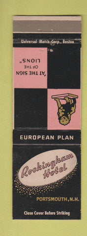 Matchbook Cover - Rockingham Hotel Portsmouth NH