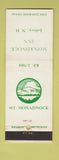 Matchbook Cover - Monadnock Inn Jaffrey NH