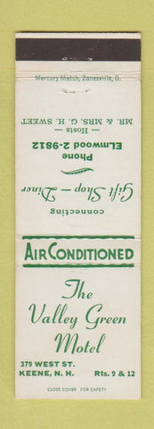 Matchbook Cover - Valley Green Motel Keene NH