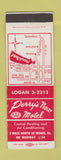 Matchbook Cover - Perry's New Motel Monee IL