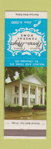 Matchbook Cover - Norris and Meyer Funeral Home St Charles IL