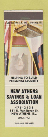 Matchbook Cover - New Athens Savings Loan IL