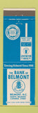 Matchbook Cover - Bank of Belmont NC