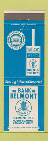 Matchbook Cover - Bank of Belmont NC