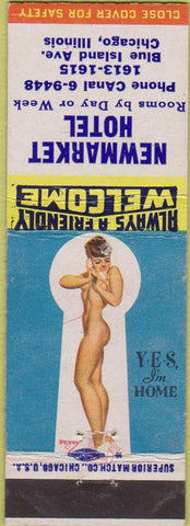 Matchbook Cover - Newmarket Hotel Chicago IL pinup