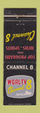 Matchbook Cover - WGAL TV Channel 8 WORN