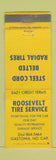 Matchbook Cover - Roosevelt Tire Service Gastonia NC