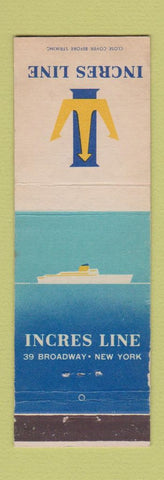 Matchbook Cover - Incres Line Cruise New York City