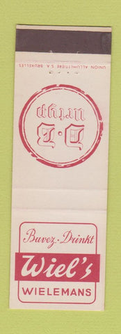 Matchbook Cover - Wiel's Wielemans Buv3ez Drink Belgium
