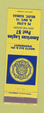 Matchbook Cover - American Legion Post 57 Beloit KS