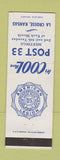 Matchbook Cover - American Legion Post 33 La Crosse KS
