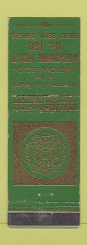 Matchbook Cover - American Legion Argonne Post 180 Great Bend KS