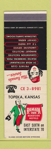 Matchbook Cover - Ramada Inn Topeka KS