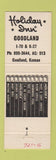 Matchbook Cover - Holiday Inn Goodland KS