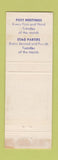 Matchbook Cover - American Legion Argonne Post 180 Great Bend KS